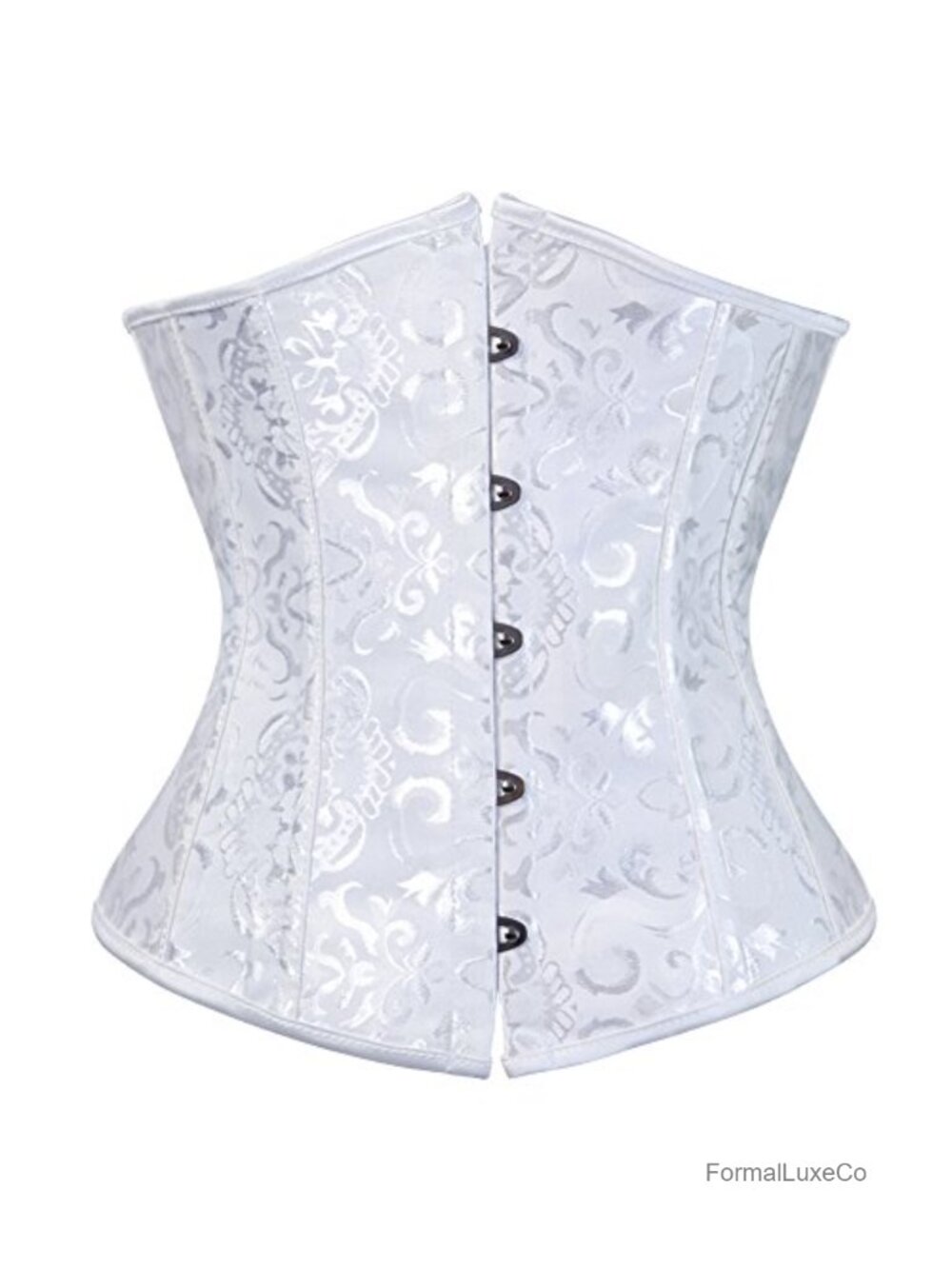 Underbust Corset Lace Up Back Plastic Boning Hourglass Costume